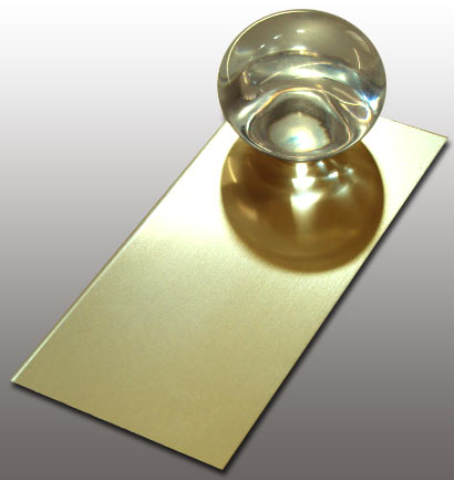 trattamento superficiale alluminio lucido colore bronzo
